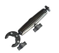 Action Camera Mount - Abs Adjustable Universal Double Headed | Camer | Bike Motorcycle Camera Clamp Mount for Studio Garage Track Street Park Highway