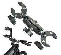 Action Camera Mount - Abs Adjustable Universal Double Headed | Camer | Bike Motorcycle Camera Clamp Mount for Studio Garage Track Street Park Highway
