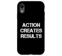 Action Creates Results Carcasa para iPhone XR