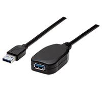 ACTION EUROPE GmbH La Extensión del Cable Manhattan Manhattan Usb3-St. > BU. 5,0M Activo [BK]