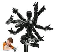 Action Figure Model - Robotic Full Body Cartoon Character For Dynamic Display and Collector Showcase, Articulated Joint Design with Poseable Structure, Desktop Decoration For Fans Collectors Bedside