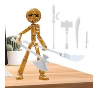 Action Figure Toy, Glow Dark Collectible, 4.72 Inches Multi Jointed Figurine with Strong Build, Decorative Piece, Modern Style Figure with Design, Display Accessory for Home and Office