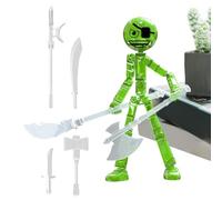 Action Figures - Collectible Poseable Glow In The Dark Action Figures, Movable Articulated Toy Figure Set, Display Model for Kids Teens Collectors, Desktop Shelf Home Office Decor 4.72 Inch