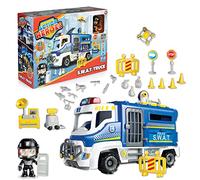 Action Heroes Pinypon S.W.A.T. Truck, camión de policía, con Muchos Accesorios, 1 Personaje, para niños y niñas a Partir de 4 años, Famosa ACN06010, Multicolor