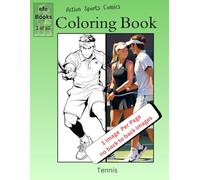 Action Sports Comics Coloring Book Series: Tennis