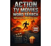 Action TV Movie Word Search Puzzle Book: 50 Word Finds, 1,000 Hidden Words & Answers: Word Seek Challenge for Adults & Teens - Brain Training, Stress ... Movies, TV, and Shorts Through Puzzles)