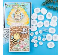 Action Wobbles - Muelles autoadhesivos plegables de 2 tamaños, 30 estándar regulares y 30 mini pequeños para hacer tarjetas y manualidades