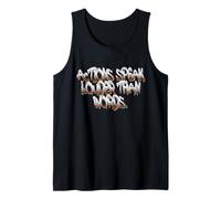 Actions Speak Louder - Motivational Graffiti Art Camiseta sin Mangas