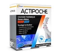 ACTIPOCHE - Cojín térmico - Termoterapia - Contracturas musculares y dolor articular - Áreas específicas - Microbolas - 1 unidad