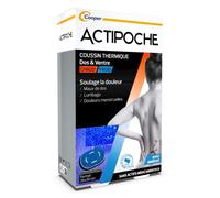 ACTIPOCHE - Cojín térmico - Termoterapia - Contracturas musculares y dolor articular - Espalda y vientre - Microbolas - 1 unidad