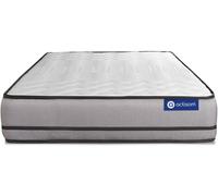 Actisom Colchón blanco con látex y espuma viscoelástica 90 x 180