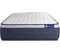 Actisom Colchón blanco con muelles ensacados y espuma viscoelástica 90 x 180