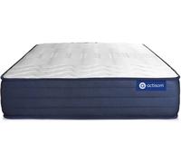 Actisom Colchón blanco con muelles ensacados y espuma viscoelástica 90 x 180
