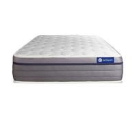 Actisom - colchón híbrido 140 x 210 - colchón doble, 26 cm de grosor - acogida de memory foam, soporte firme y confort equilibrado con 7 zonas de confort