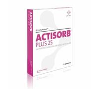 Actisorb Plus 25 Apósito Estéril Carbón Impregnado de Plata 10,5 x 10,5 cm 3 Unds - Tratamiento de Heridas
