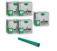 actiTube - Juego de filtros de carbón activo Slim Kogu, 7,1 mm, incluye un saverette, 5x50 (250)