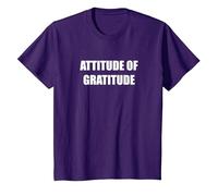 Actitud de gratitud Camiseta, Niños, Morado, 2 años