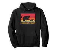 Actitud del Gato Hago lo Que Quiero Funny Plant Chaos Humor de Mascotas Sudadera con Capucha