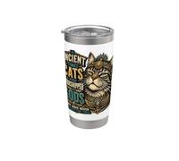 Actitud del gato siberiano antiguo Vaso térmico de acero inoxidable de doble pared
