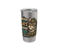 Actitud del gato siberiano antiguo Vaso térmico de acero inoxidable de doble pared