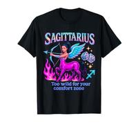 Actitud del Zodiaco de Sagitario Demasiado Salvaje para ti Camiseta