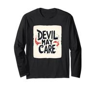 Actitud intrépida con Esta declaración de Devil May Care Manga Larga