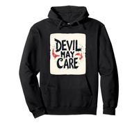 Actitud intrépida con Esta declaración de Devil May Care Sudadera con Capucha