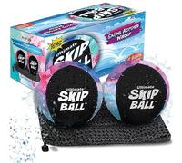 Activ Life Skip Ball, diversión para Saltar el Agua para niños, Paquete de 2 Bolas Negras y teñidas