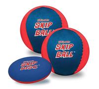 Activ Life Skip Water Recreation Ball - Pelota para niños de 2 Pulgadas con Disco de Salto, Paquete de 2, Rojo/Azul