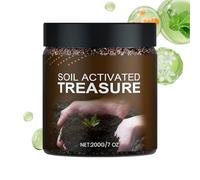 Activador de suelo orgánico, refuerzo de raíz vegetal, potenciador de fertilizantes de césped, fórmula microbiana enriquecida, acción rápida, 200 g, aire libre, césped, jardín, cama elevada, invernade