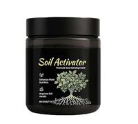 Activador de suelos, potenciador de la salud del suelo, activador orgánico y fertilizante para plantas: mejora la retención de carbono en el suelo para parterres (1pcs)