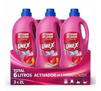 Activador del lavado color, Quita las manchas y protege los colores, Especial Lavadora, Eficaz en agua fria, Apto para lavado ropa blanca o de colores sólidos que no destiñan, 3 botellas de 2 Litros