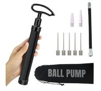 Active 100 Bomba de Bola portátil con Aguja, Bomba de Mano con Boquilla y Manguera de extensión, para fútbol, Baloncesto, Voleibol, Tubo de aleación de Aluminio Duradero, diseño ergonómico, inflador