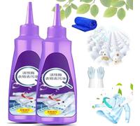 Active Enzyme - Quitamanchas de lavandería, removedor de manchas de lavandería enzimático, removedor de manchas de lavandería, botella morada, limpiador de manchas difíciles, 120 ml (2 unidades)