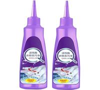 Active Enzyme - Quitamanchas de ropa, limpiador de manchas persistente, removedor de aceite, limpiador rápido de ropa para la mayoría de los tipos de ropa (2 unidades, morado)