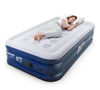 Active Era Colchón Hinchable Individual Premium 99 x 188 x 36.5 cm Resistente a pinchazos. Inflado/Desinflado en 1,5 min - Colchón Hinchable automático con Bomba Eléctrica - Almohada Integrada