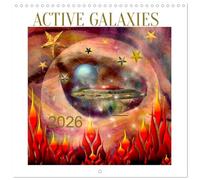 ACTIVE GALAXIES (Wall Calendar 2026 12" x 24" / 30 x 60 cm (open)) CALVENDO 12 Month Wall Calendar
