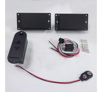 Active Humbucker - Juego de pastillas compatibles con EMG 81 85 Style, negro mate, kit de cableado de 25 K, para Fender Strat HH y la mayoría de guitarras eléctricas HH, tono de alto rendimiento para