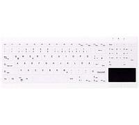 Active Key AK-C7412F-GUS-W/GE - Teclado higiénico (USB, QWERTZ, Windows®, Apto para Wisc), Color Blanco