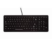 Active Key AK-CB7000F USB QWERTZ Alemán Negro AK-CB7000F, Estándar, Alámbrico, USB, Interruptor de Membrana, QWERTZ, Negro