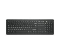 Active Key AK-C8100F-U1-B/GE USB Hygiene-Tastatur alemán, QWERTZ, Windows® Negro apropiado f. WIS
