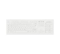 Active Key AK-C8100 RF inalámbrico QWERTZ Alemán Blanco AK-C8100, Estándar, Inalámbrico, RF inalámbrico, Interruptor de Membrana, QWERTZ, Blanco