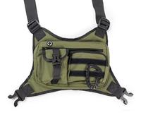 Active Lifestyle Chest Bag with Organizational Pockets Waterproof Fabric Breathable Shoulder Strap for Men Multi Pocket Travel Chest Bag