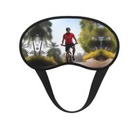 Active Lifestyle - Máscara de dormir cómoda con borde negro satinado para bloquear la luz y dormir reparador