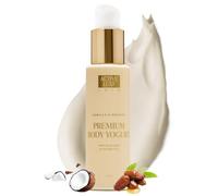 Active Luxe Premium Body Yogurt - Loción para después del sol con aloe vera y aceite de coco - Cuidado hidratante Aftersun para el rostro y el cuerpo - Cuidado de la piel natural - 110 g