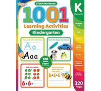 Active Minds 1001 Kindergarten Learning Activities: A Steam Workbook (1001 Activity Books)