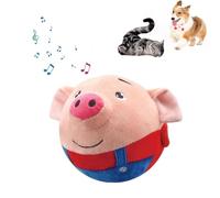 Active Moving Pet Plush Toy, 2024 Upgraded Active Moving Pet Plush Interactive Dog Toys, Washable Cartoon Pig Plush Sound Electronic Dog Toy, Shake Bounce Boredom Talking Toys for Dog Cats Pets (#6)
