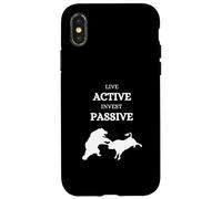 Active Pasive Bull vs Bear Stock Exchange Stock Market ETF Carcasa para iPhone X/XS