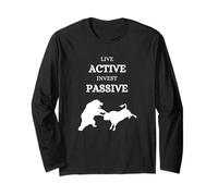 Active Pasive Bull vs Bear Stock Exchange Stock Market ETF Manga Larga