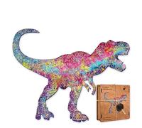 Active Puzzles - Puzzle Dinosaurio 33 x 26 cm 112 Piezas | Niños | Rompecabezas de Madera de Dragones y Dinosaurios, Cortado a Láser, Sostenible y Ecológico, Acabado Premium